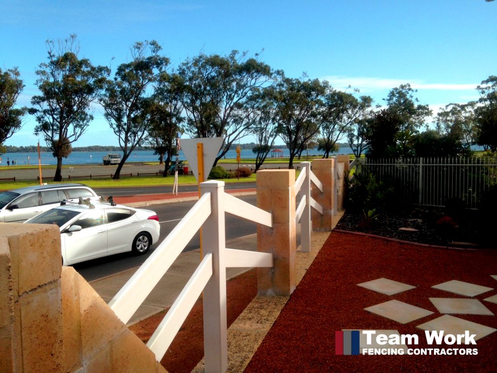 Custom White Vinyl Fencing installation in Perth Western Australia