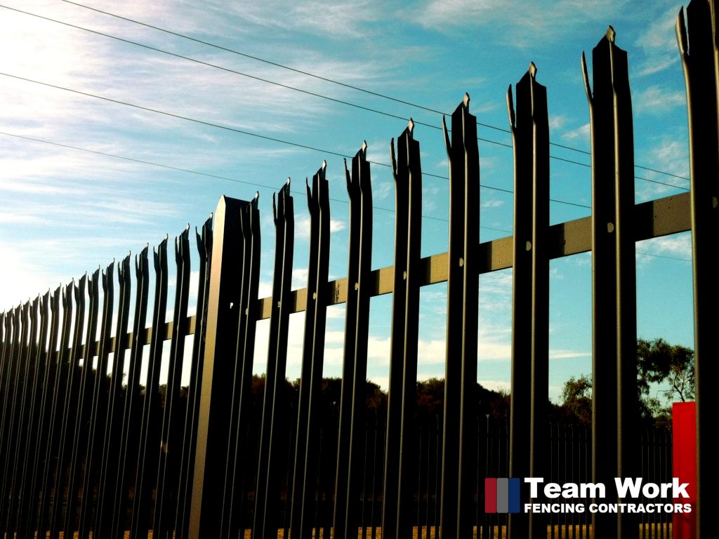 Black custom security steel fence supplied and installed in Perth Western Australia