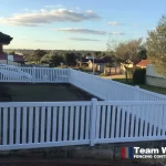 White DIY PVC Modern Fence Perth