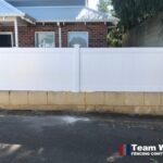 White privacy fence Installation in Perth by Team Work Fencing Contractors