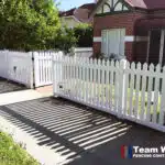 Modern White PVC Fencing and Gate Installation Perth