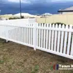 PVC Straight Picket Fencing Installation in Dawesville, WA