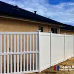PVC Modern Picket Fencing with PVC Privacy fencing Perth