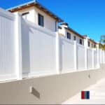 White PVC Privacy Fence Installation in WA by Team Work Fencing Contractors Perth