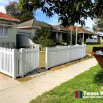 White PVC Fence and Gate Installation Perth WA