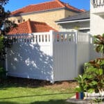 Full Privacy PVC Fence with Lattice Top Perth