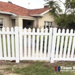 White PVC Gate and Picket Fence Installation in Perth, WA