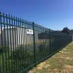 Green Garrison Fencing and Gate
