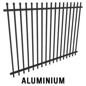 Garrison Aluminium Panel - 2400Wx1800H or 2400mmWx2100h - Black