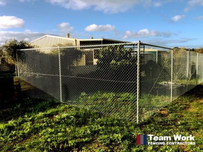Chainmesh Fencing and Gates Installed in Bakers Hill WA by Team Work Fencing Contractors Perth