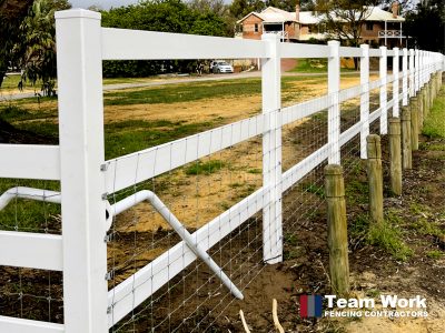 Post and Rail PVC Horse Fencing in Bassendean