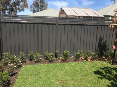 Custom Colorbond Enhancement with Slat Top Fence