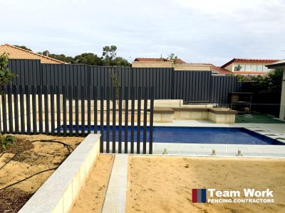 Custom Glass Pool Fence with Free Standing Posts Installation in Perth