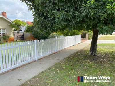 Perth PVC DIY White Picket Fence