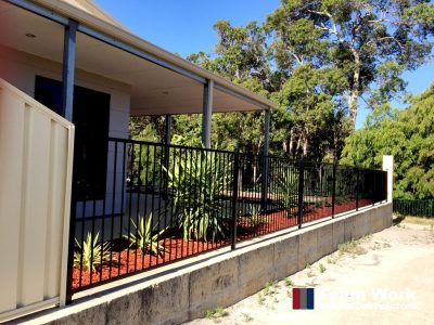 Feature Fence with Colorbond and Decorative Fencing Perth WA