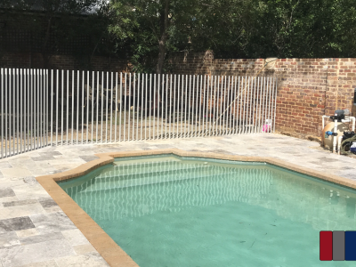 Feature Glass Pool with Tubular Post Fencing Perth WA