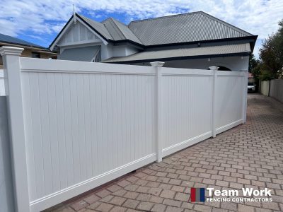 Full privacy PVC fence 1800 mm high