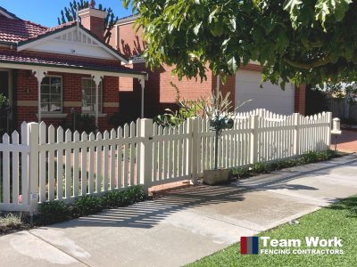 Gothic Scalloped style PVC Fencing Perth