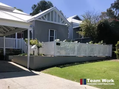 Modern PVC Fencing by Team Work Fencing Contractors Perth