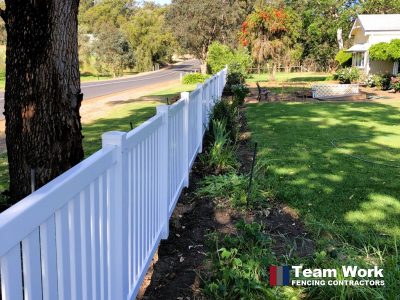 Modern Flat Top PVC fencing - Crooked Brook Perth WA