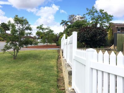 New English Flat PVC Fencing Installation Perth
