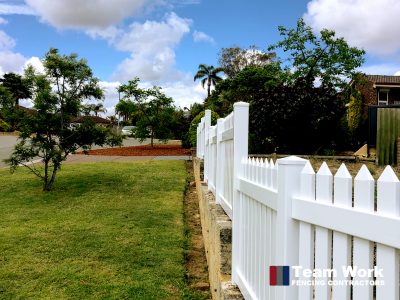 White Picket PVC Fence Perth WA