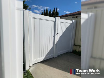 PVC Privacy double gate