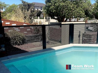 Perf Fencing Installed to side of pool in Perth, WA