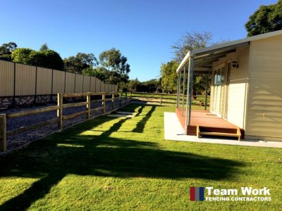 Post and Rail Rural Timber Fencing Perth