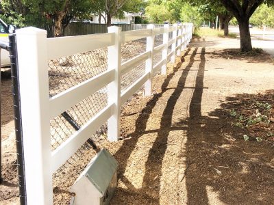 Rural PVC With Chain Wire Fencing Installation Perth