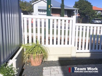 Stepped PVC Fencing 