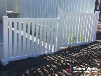 Stepped PVC Fencing 2
