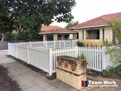 New English Flat PVC Fence Perth